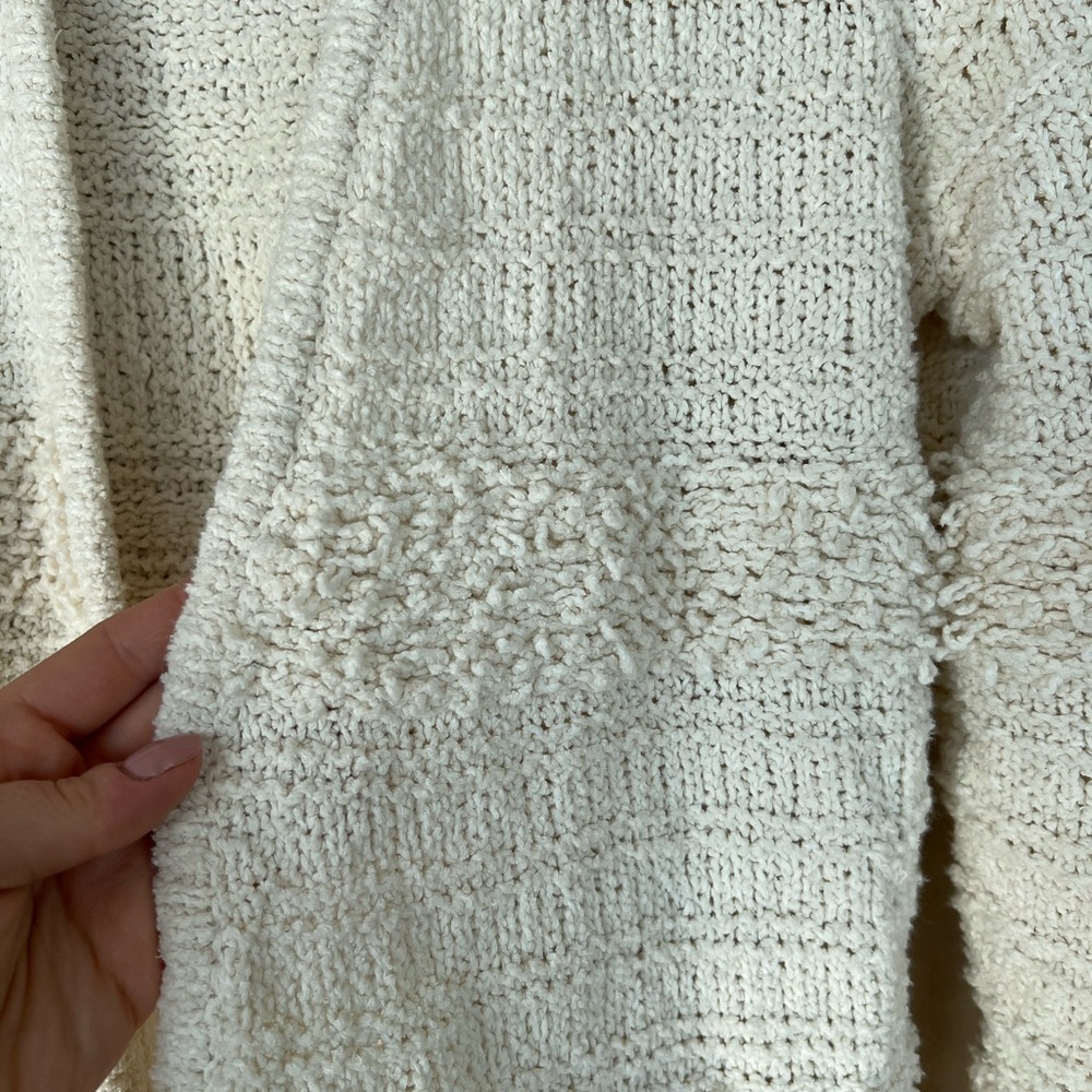 Madewell Cream Textured Cardigan. Size M. Like NEW. - Picture 2 of 5
